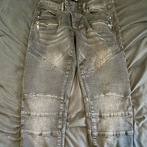 Mens motorcycle style pants black size 31 waist